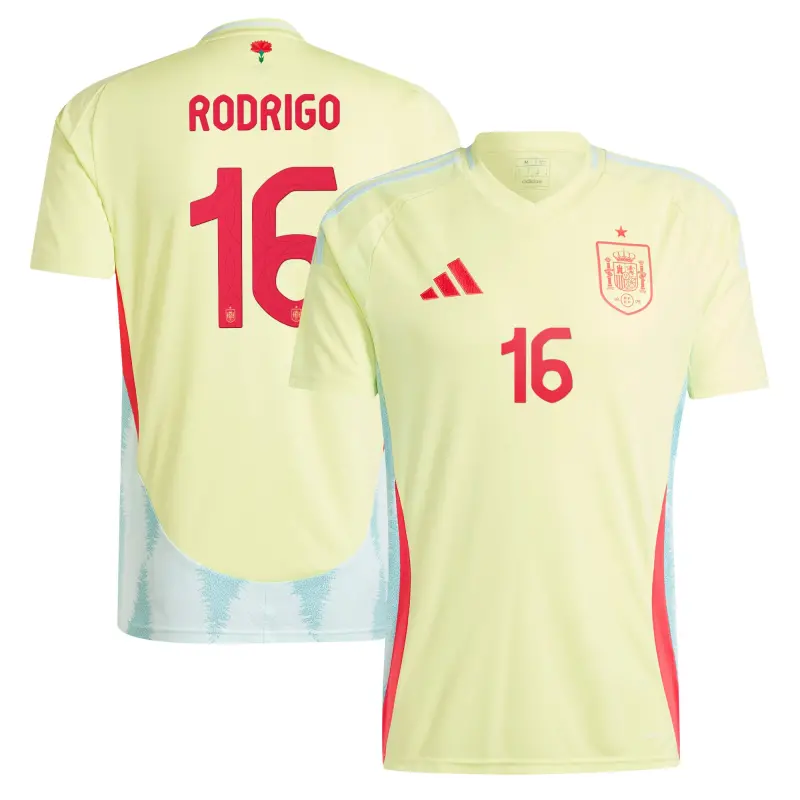US Football Jerseys Rodrigo Spain National Team adidas 2024 Away Replica Jersey – Yellow– Official NFL Jerseys & Sportswear
