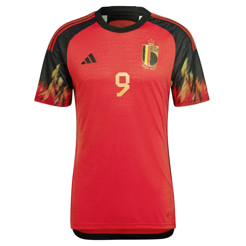 US Football Jerseys Romelu Lukaku Belgium National Team adidas 2022/23 Home Authentic Jersey – Red– Official NFL Jerseys & Sportswear