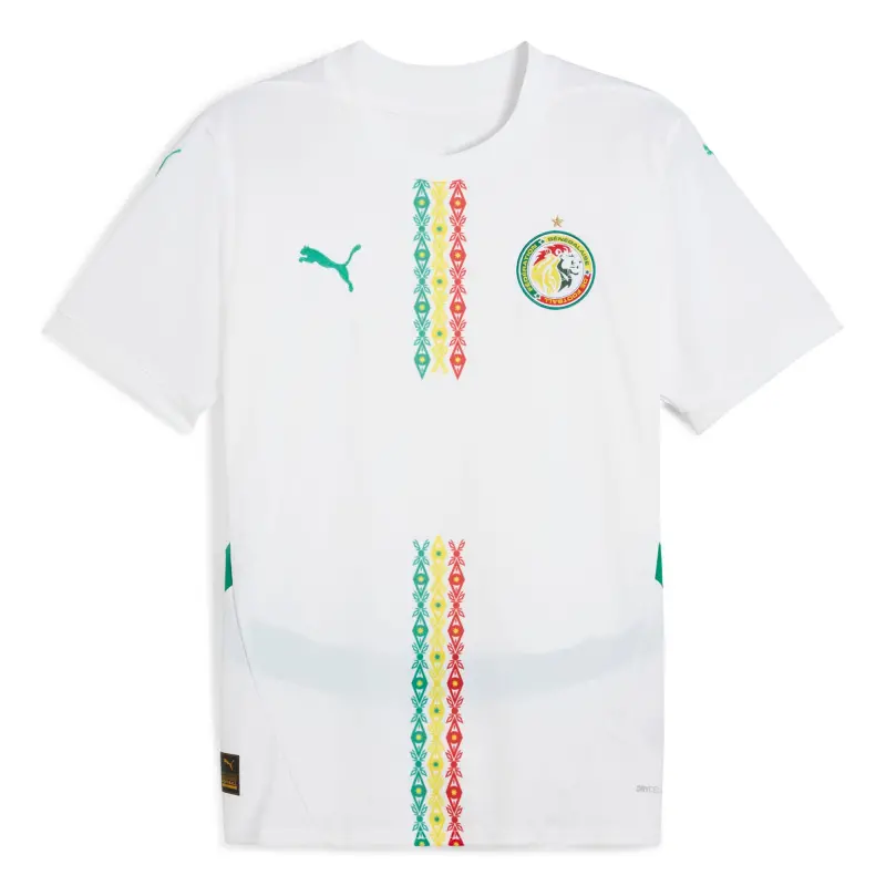 US Football Jerseys Senegal National Team Puma 2025 Home Replica Jersey – White– Official NFL Jerseys & Sportswear