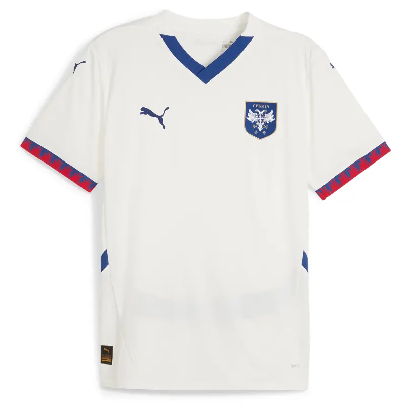 US Football Jerseys Serbia National Team Puma 2024 Away Replica Jersey – White– Official NFL Jerseys & Sportswear