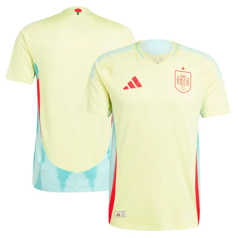 US Football Jerseys Spain National Team adidas 2024 Away Authentic Jersey – Yellow– Official NFL Jerseys & Sportswear