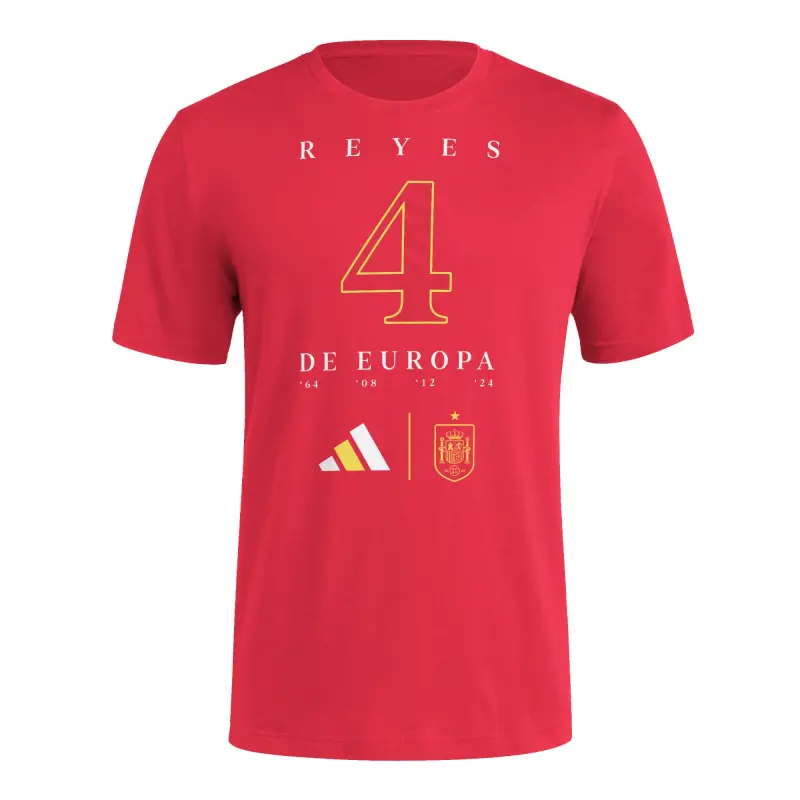 US Football Jerseys Spain National Team adidas 2024 European Champions T-Shirt – Red– Official NFL Jerseys & Sportswear