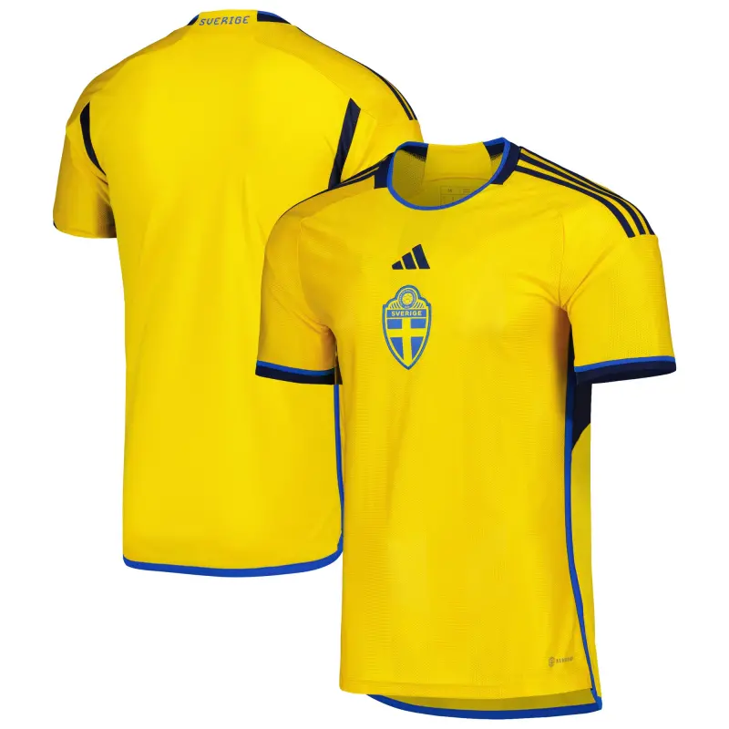 US Football Jerseys Sweden National Team adidas 2022/23 Home Replica Jersey – Yellow– Official NFL Jerseys & Sportswear