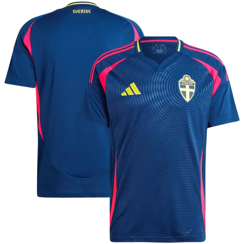 US Football Jerseys Sweden National Team adidas 2024 Away Replica Jersey – Navy– Official NFL Jerseys & Sportswear