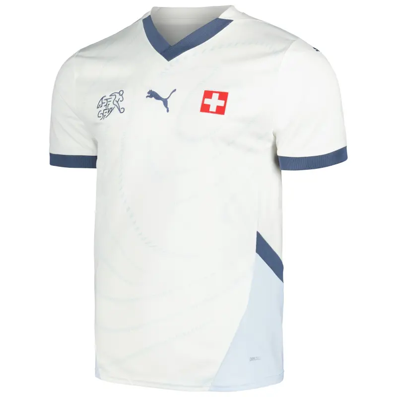 US Football Jerseys Switzerland National Team Puma 2024 Away Replica Jersey – White– Official NFL Jerseys & Sportswear