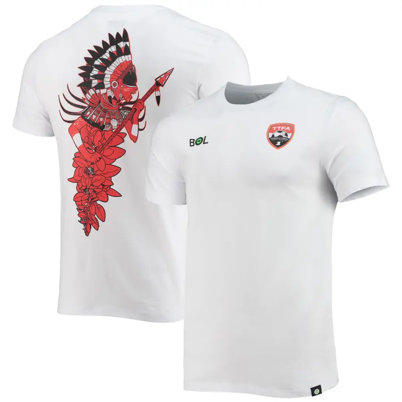 US Football Jerseys Trinidad and Tobago National Team Trinbagonian Warrior T-Shirt – White– Official NFL Jerseys & Sportswear