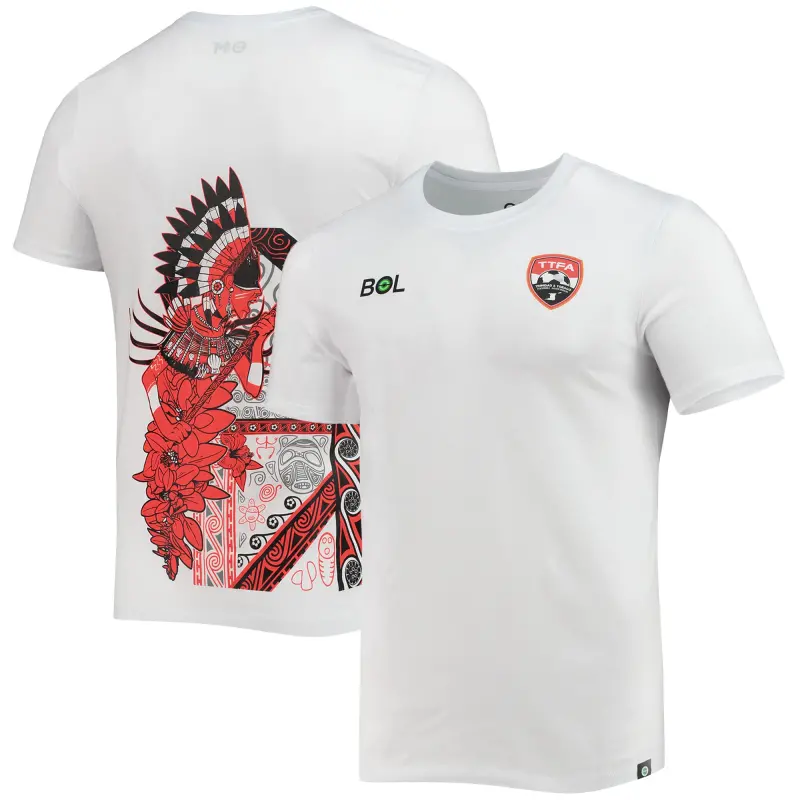 US Football Jerseys Trinidad and Tobago National Team Warrior Tribal T-Shirt – White– Official NFL Jerseys & Sportswear